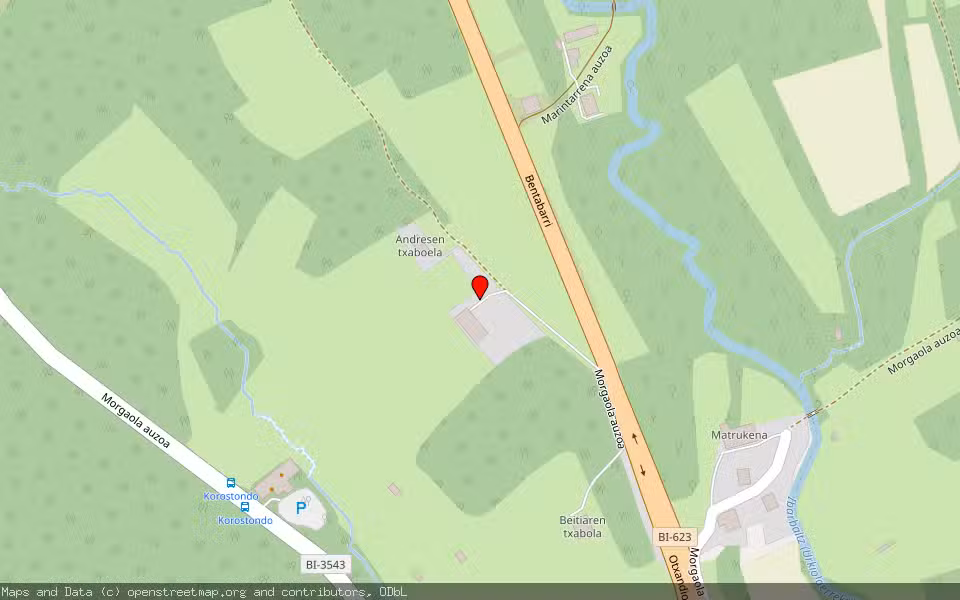 Mapa de Subasta Inmueble (Finca rústica) en Ochandio, Bizkaia