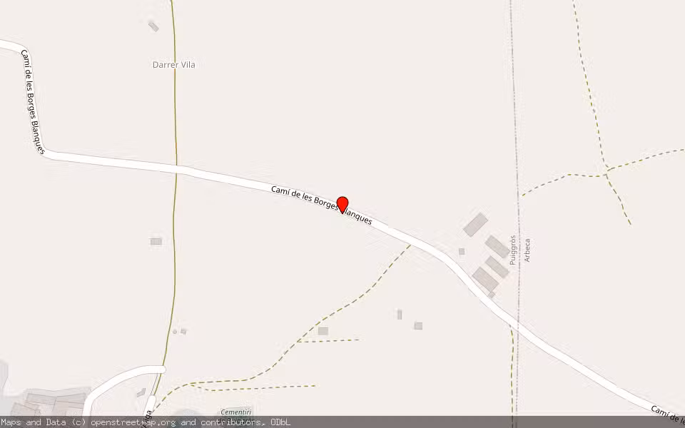 Mapa de Subasta Inmueble (Finca rústica) en Puig-gros, Lleida
