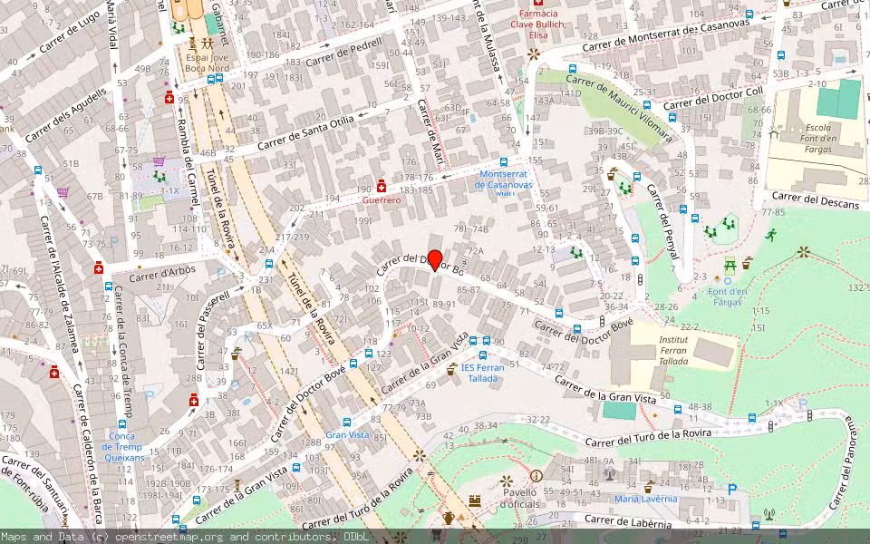 Mapa de Subasta Inmueble (Vivienda) en Barcelona
