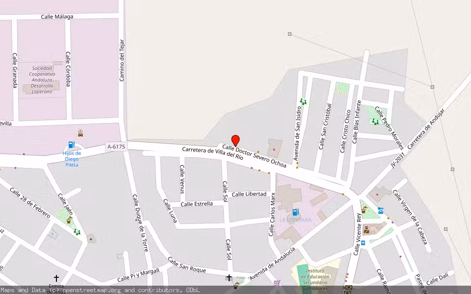 Mapa de Subasta Inmueble (Solar) en Andujar, Jaén