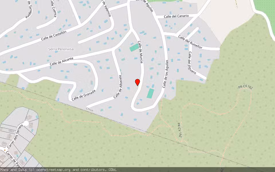 Mapa de Subasta Inmueble (Vivienda) en Chiva, Valencia/València