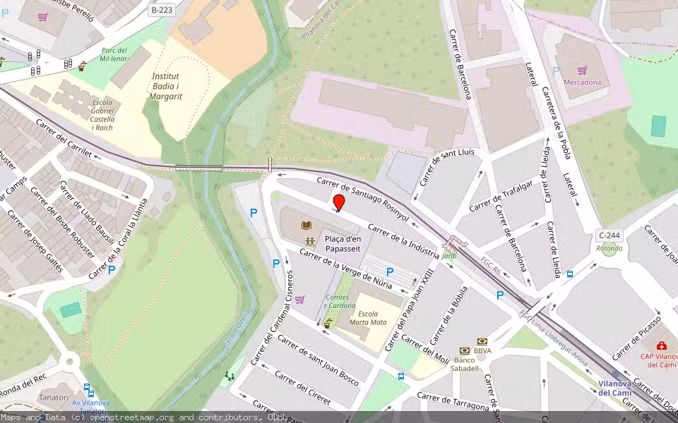 Mapa de Subasta Inmueble (Vivienda) en Vilanova Del Camí, Barcelona