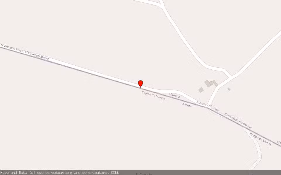 Mapa de Subasta Inmueble (Finca rústica) en Algueña, Alicante/Alacant