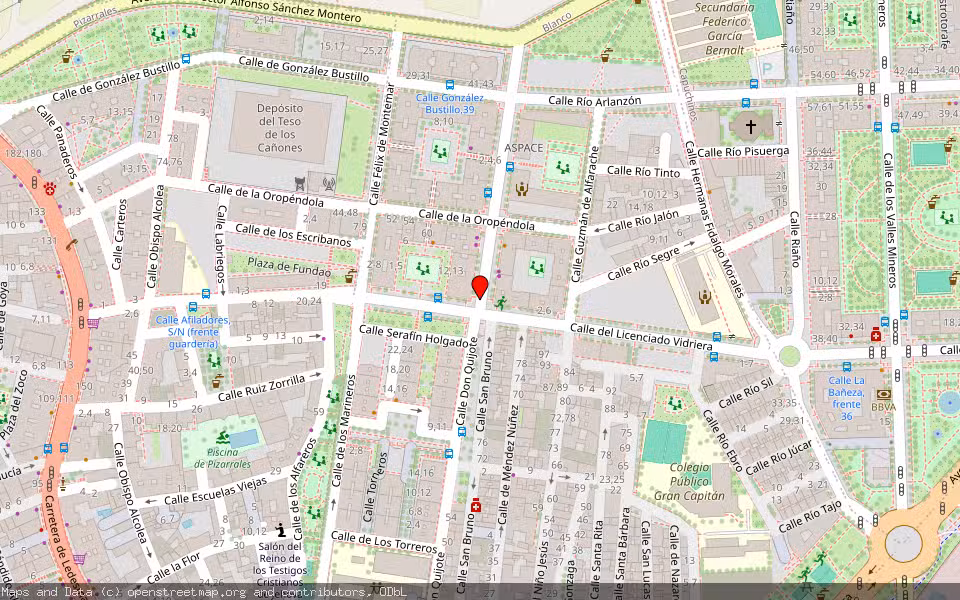 Mapa de Subasta Inmueble (Garaje) en Salamanca