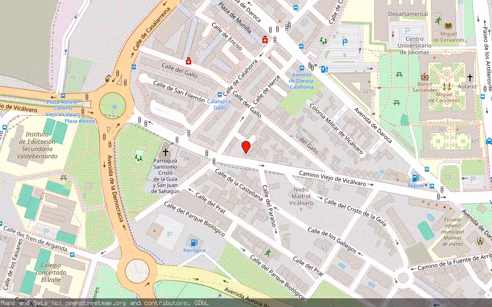 Mapa de Subasta Inmueble (Vivienda) en Madrid