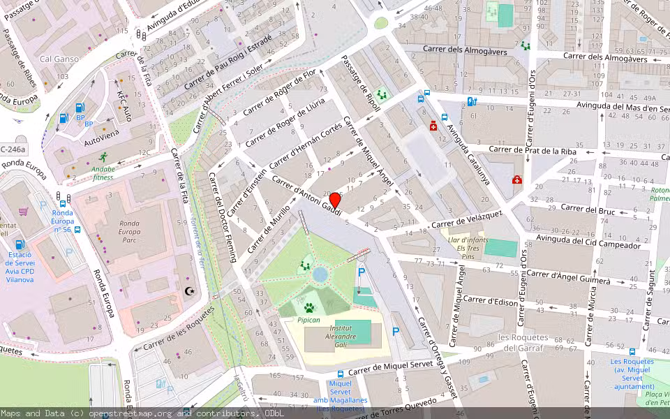 Mapa de Subasta Inmueble (Vivienda) en Les Roquetes-sant Pere De Ribes, Barcelona