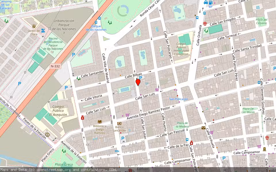 Mapa de Subasta Inmueble (Local comercial) en Torrevieja, Alicante/Alacant