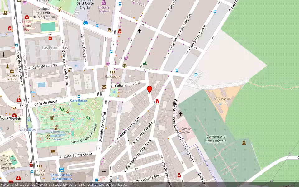 Mapa de Subasta Inmueble (Local comercial) en Jaen, Jaén