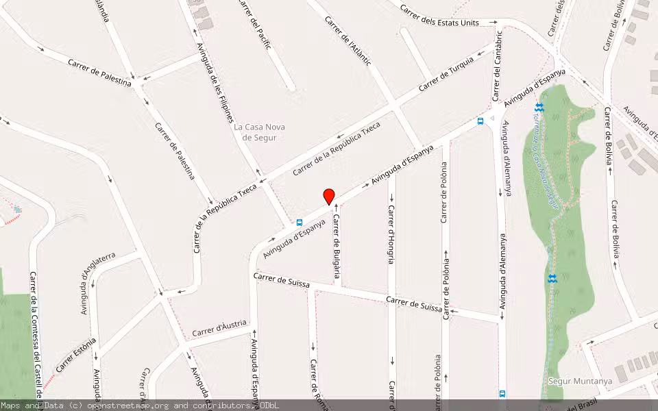 Mapa de Subasta Inmueble (Vivienda) en Segur De Calafell, Tarragona