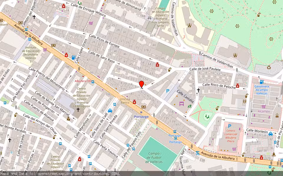 Mapa de Subasta Inmueble (Vivienda) en Madrid