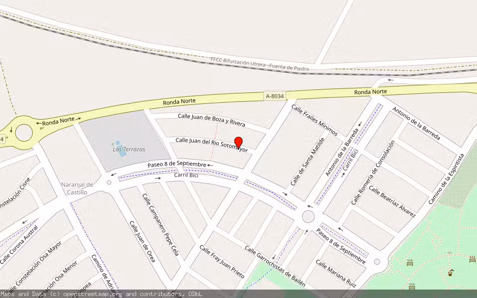 Mapa de Subasta Inmueble (Vivienda) en Utrera, Sevilla