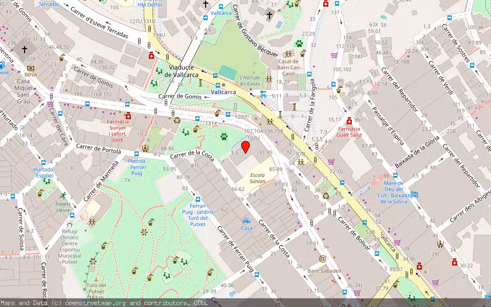 Mapa de Subasta Inmueble (Local comercial) en Barcelona