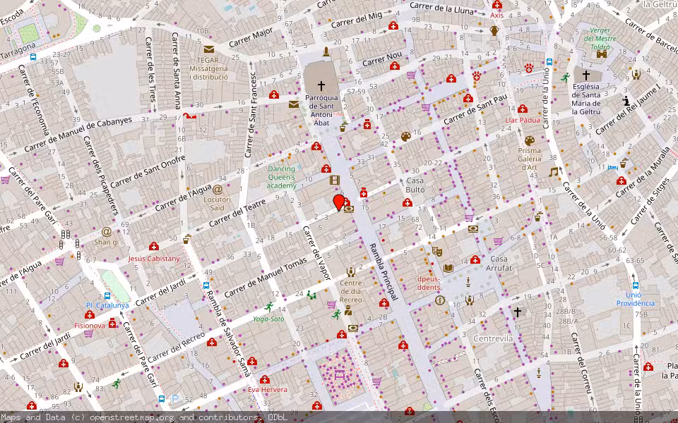Mapa de Subasta Inmueble (Vivienda) en Vilanova I La Geltru, Barcelona