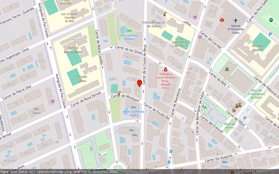 Mapa de Subasta Inmueble (Vivienda) en Salou, Tarragona