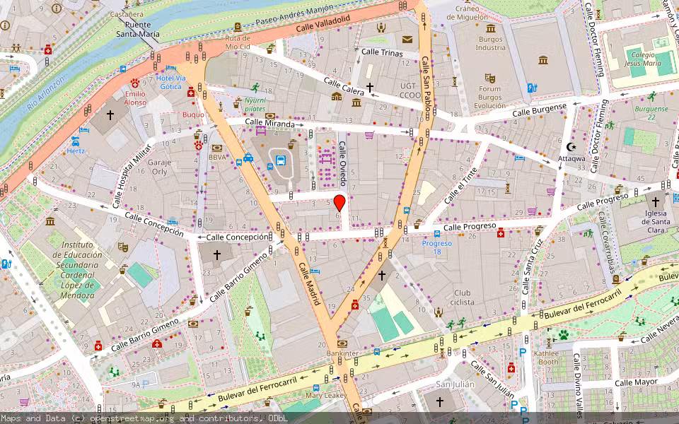 Mapa de Subasta Inmueble (Otros) en Burgos