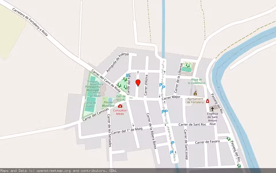 Mapa de Subasta Inmueble (Vivienda) en Fortaleny, Valencia/València