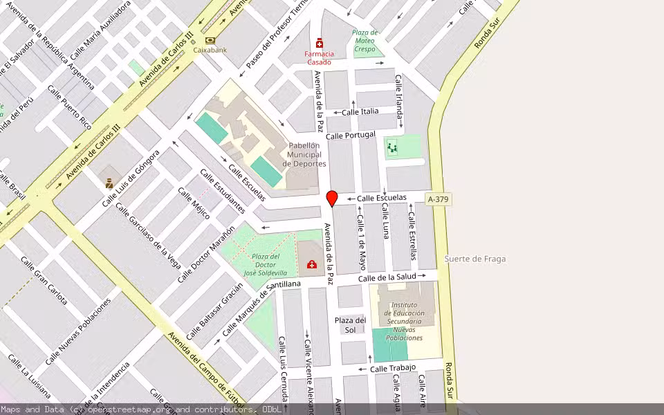Mapa de Subasta Inmueble (Vivienda) en La Carlota, Córdoba