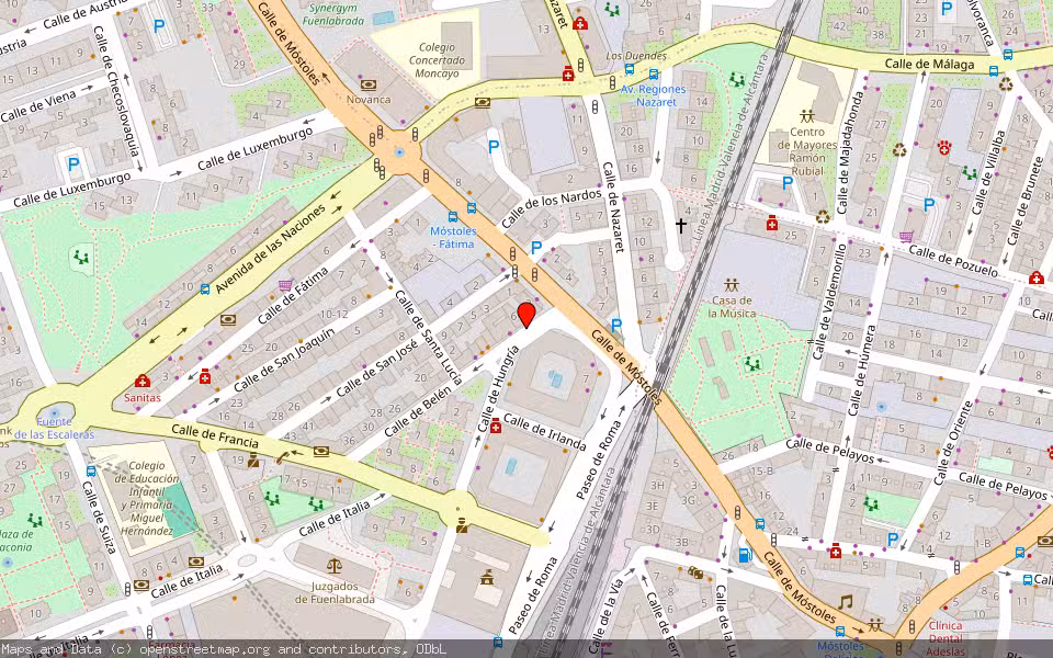 Mapa de Subasta Inmueble (Vivienda) en Fuenlabrada, Madrid