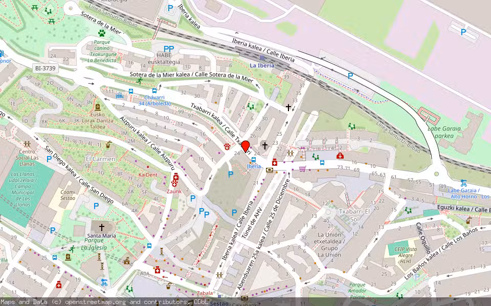 Mapa de Subasta Inmueble (Vivienda) en Sestao, Bizkaia