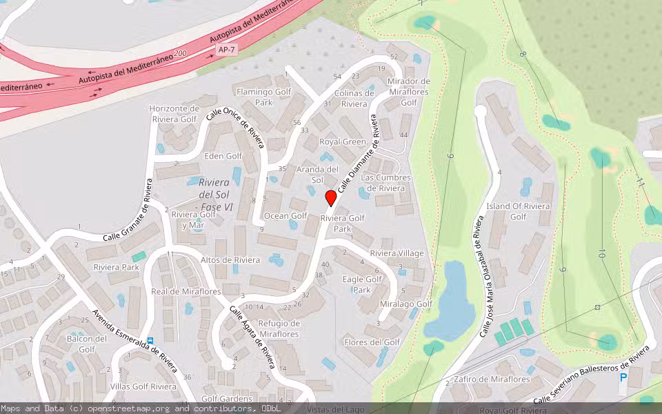 Mapa de Subasta Inmueble (Vivienda) en Mijas, Málaga