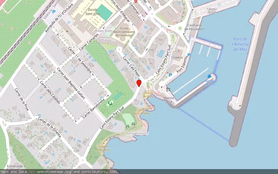 Mapa de Subasta Inmueble (Finca rústica) en Ametlla De Mar, Tarragona