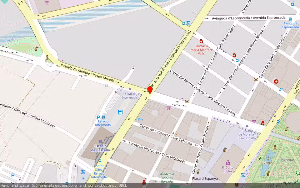 Mapa de Subasta Inmueble (Local comercial) en Castellon, Castellón/Castelló