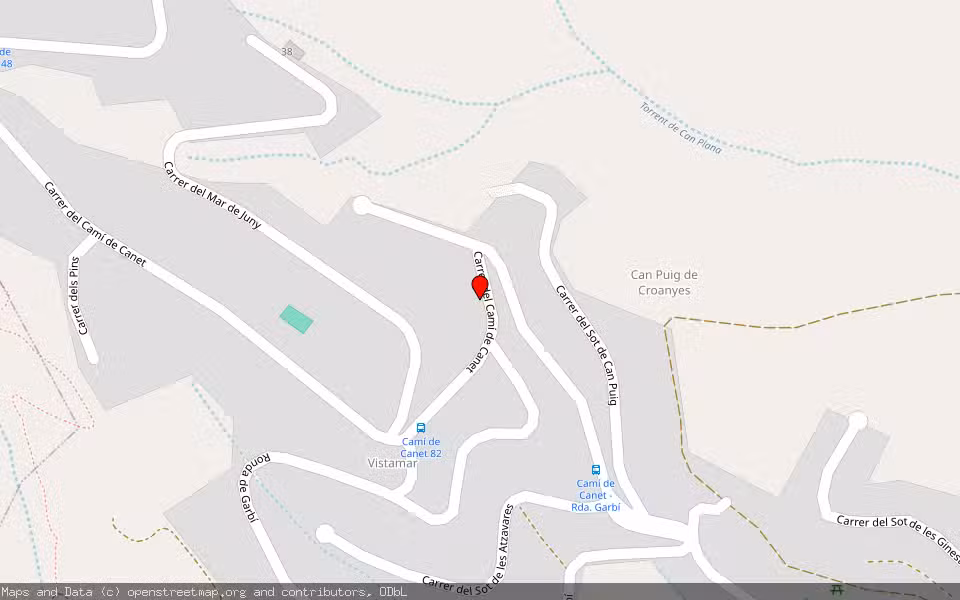 Mapa de Subasta Inmueble (Vivienda) en Sant Cerbià De Vallalta, Barcelona