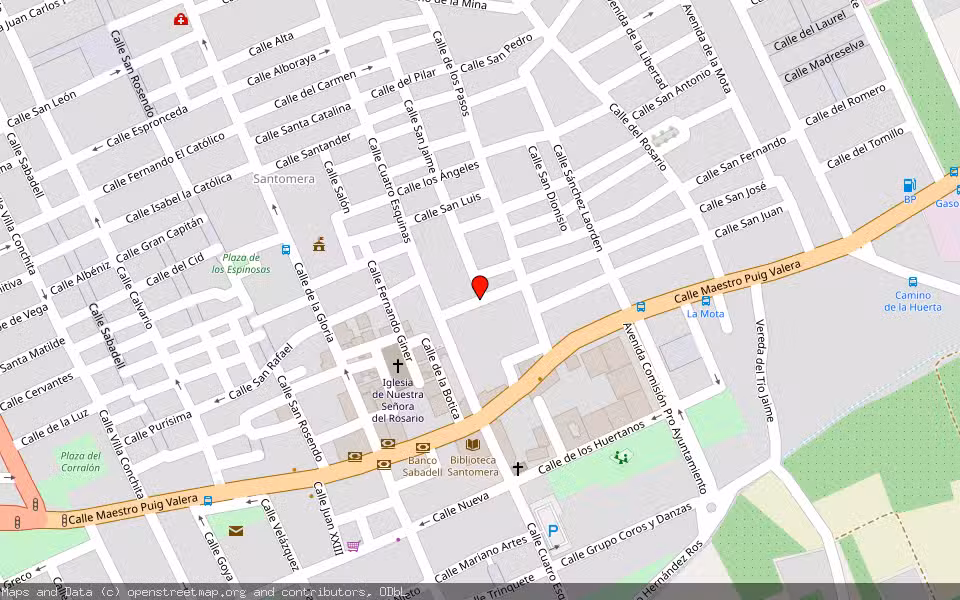 Mapa de Subasta Inmueble (Vivienda) en Santomera, Murcia