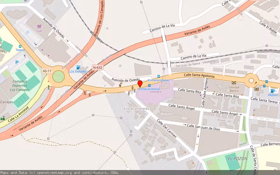 Mapa de Subasta Inmueble (Vivienda) en Asturias