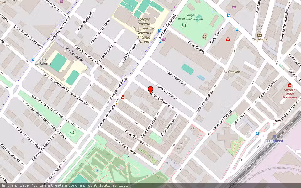 Mapa de Subasta Inmueble (Vivienda) en Azuqueca De Henares, Guadalajara