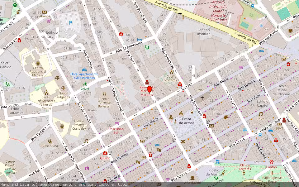 Mapa de Subasta Inmueble (Vivienda) en Ferrol, A Coruña