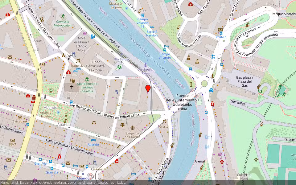 Mapa de Subasta Inmueble (Garaje) en Bilbao, Bizkaia