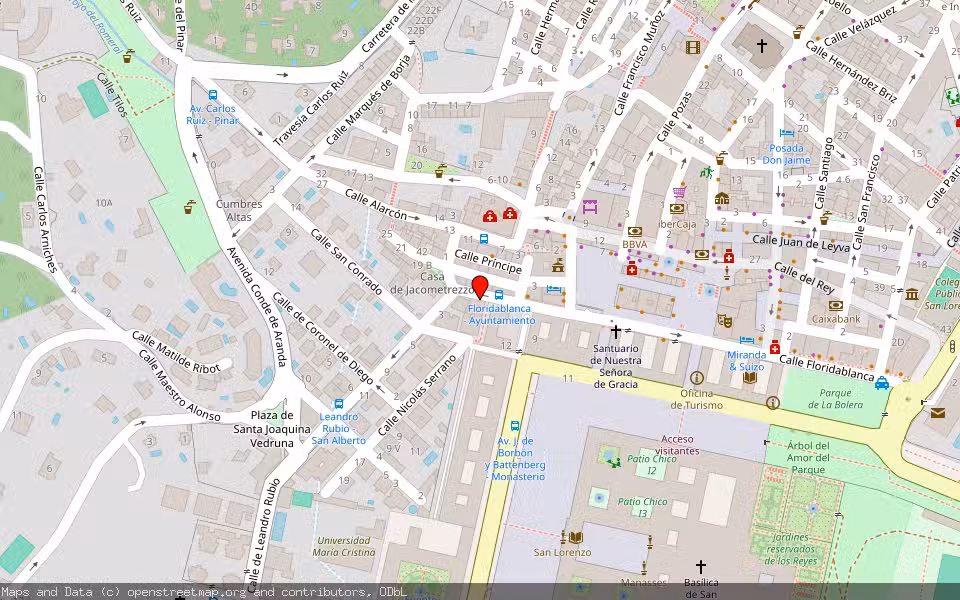 Mapa de Subasta Inmueble (Vivienda) en San Lorenzo De El Escorial, Madrid