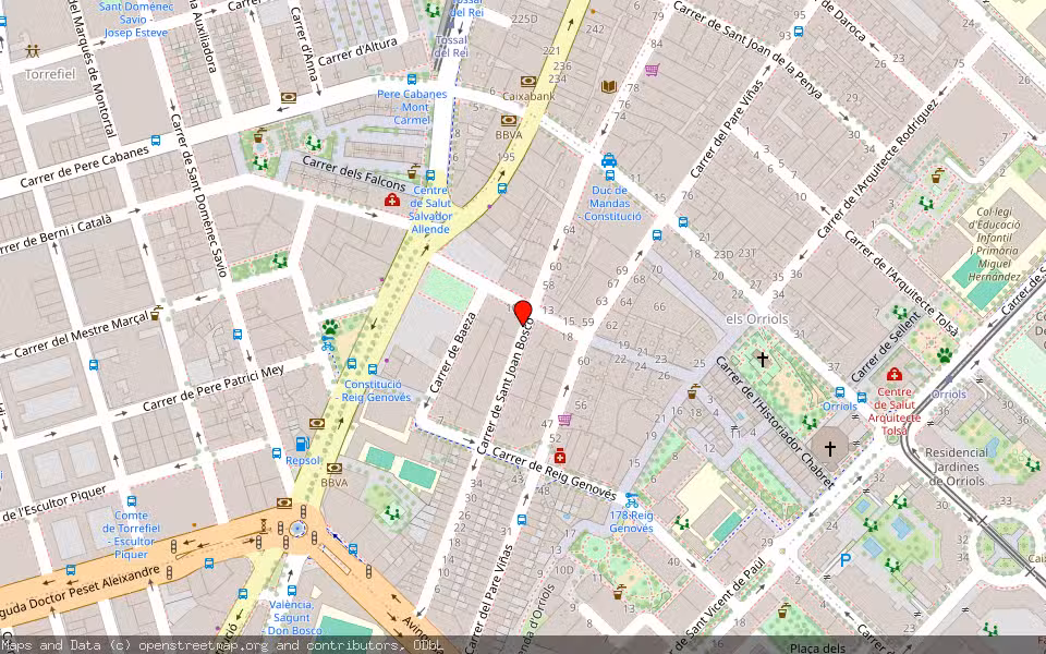 Mapa de Subasta Inmueble (Vivienda) en Valencia, Valencia/València