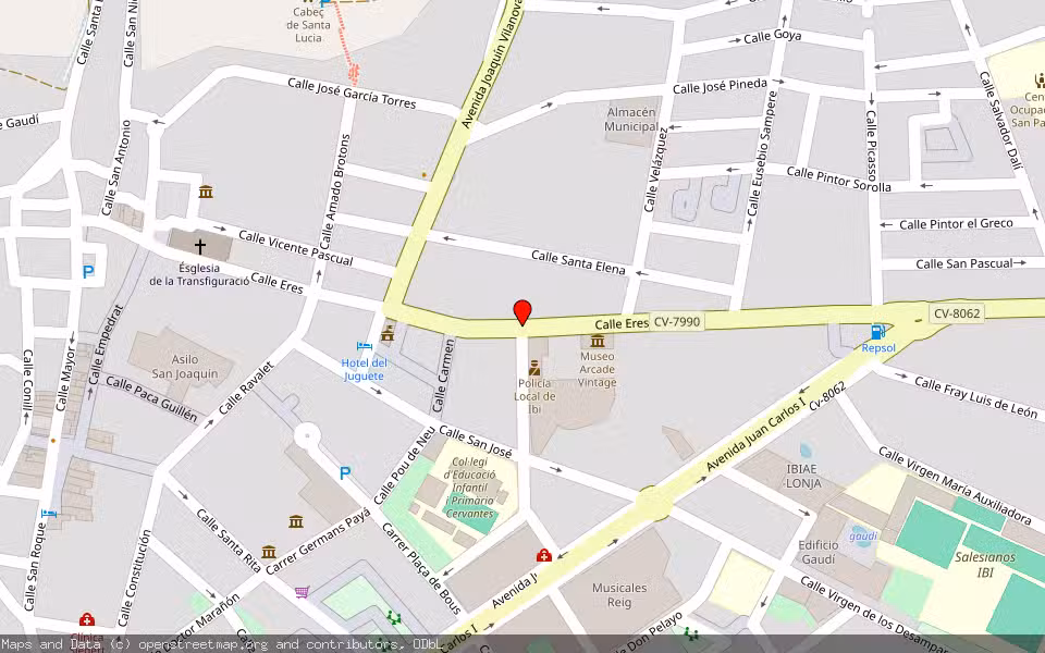 Mapa de Subasta Inmueble (Vivienda) en Ibi, Alicante/Alacant