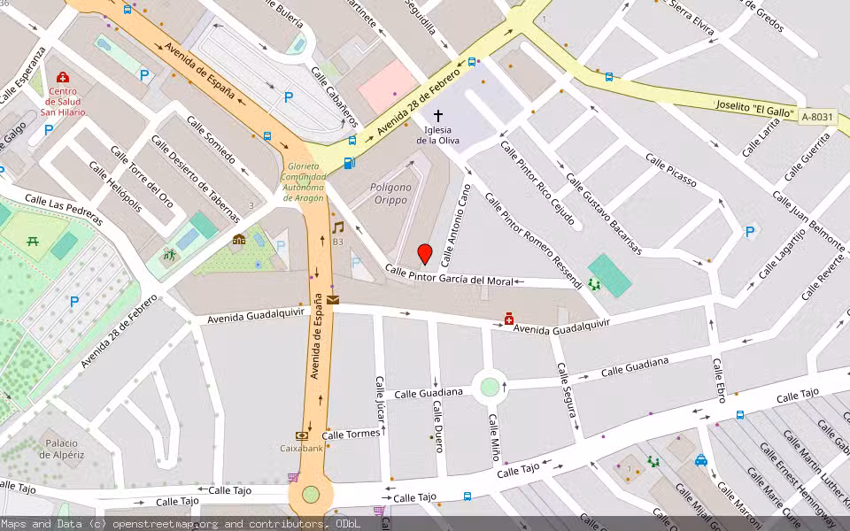 Mapa de Subasta Inmueble (Garaje) en Dos Hermanas, Sevilla