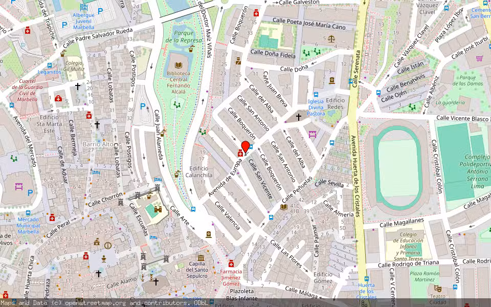 Mapa de Subasta Inmueble (Vivienda) en Marbella, Málaga
