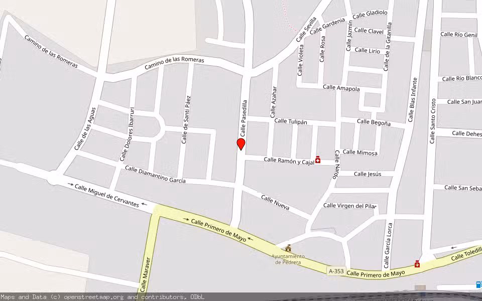 Mapa de Subasta Inmueble (Solar) en Pedrera, Sevilla