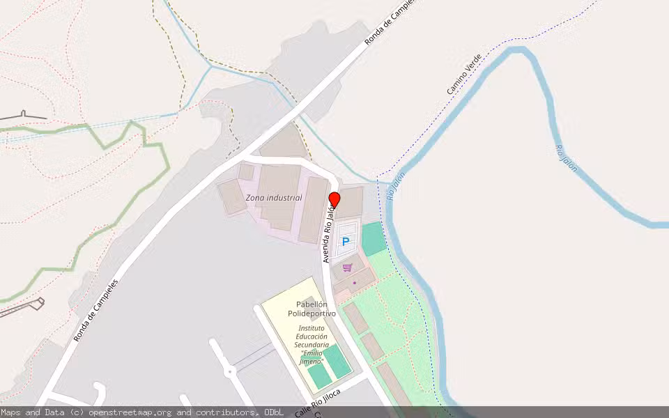 Mapa de Subasta Inmueble (Nave industrial) en Calatayud, Zaragoza