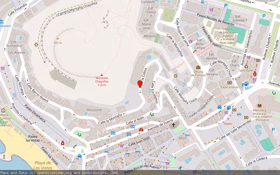 Mapa de Subasta Inmueble (Garaje) en Arona, Santa Cruz de Tenerife