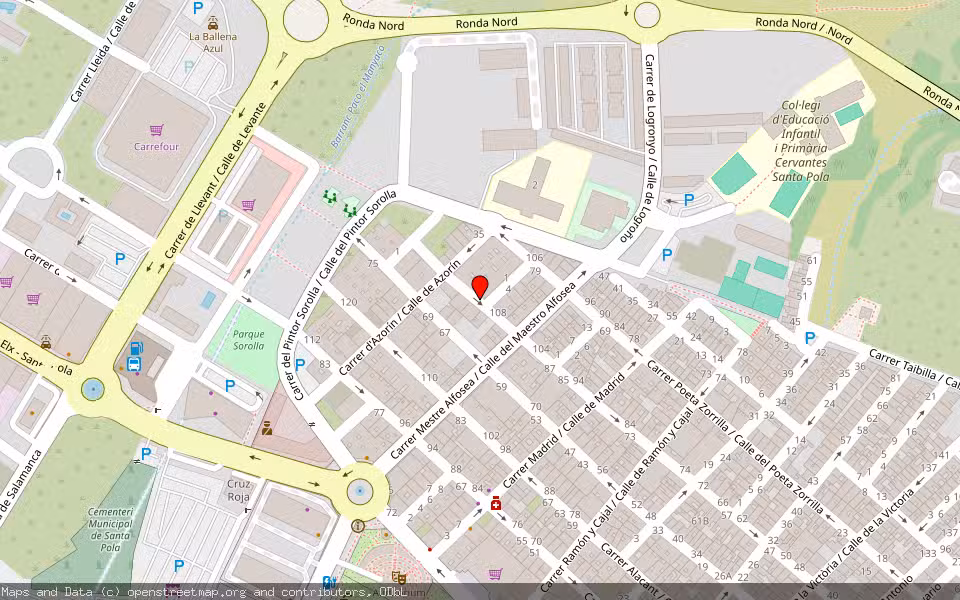 Mapa de Subasta Inmueble (Vivienda) en Santa Pola, Alicante/Alacant
