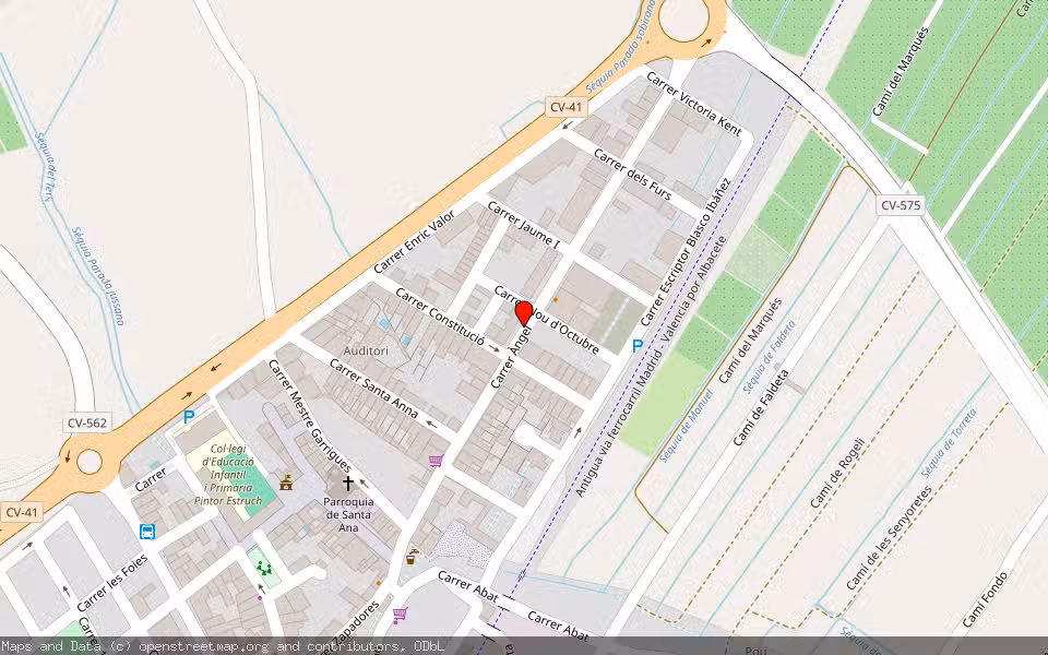 Mapa de Subasta Inmueble (Vivienda) en Manuel, Valencia/València