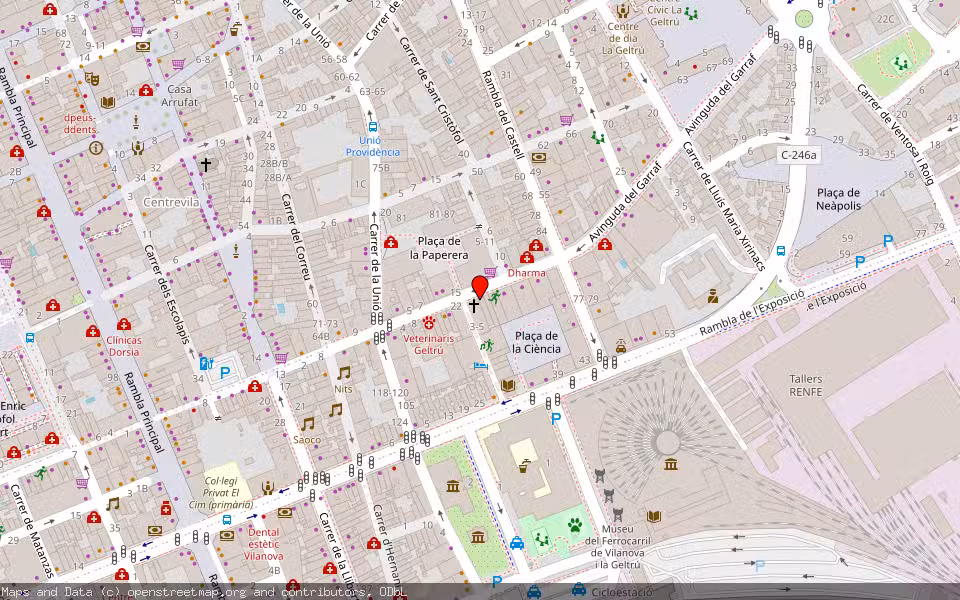 Mapa de Subasta Inmueble (Vivienda) en Vilanova I La Geltrú, Barcelona