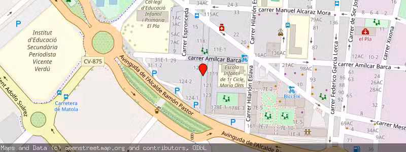 Mapa de Subasta de Inmueble (Garaje) en Elx, Alicante 