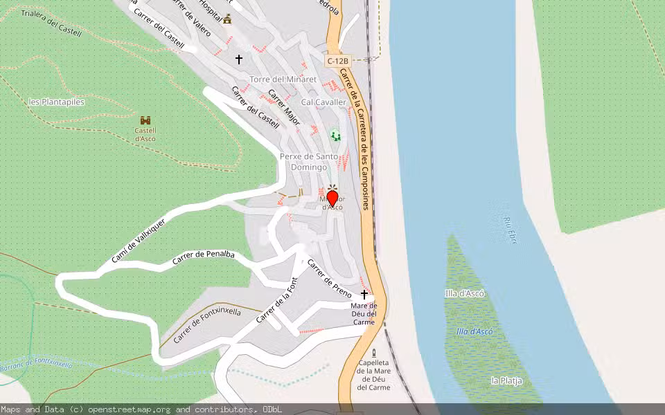 Mapa de Subasta Inmueble (Vivienda) en Asco, Tarragona