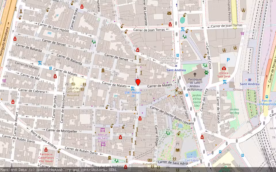 Mapa de Subasta Inmueble (Vivienda) en Barcelona