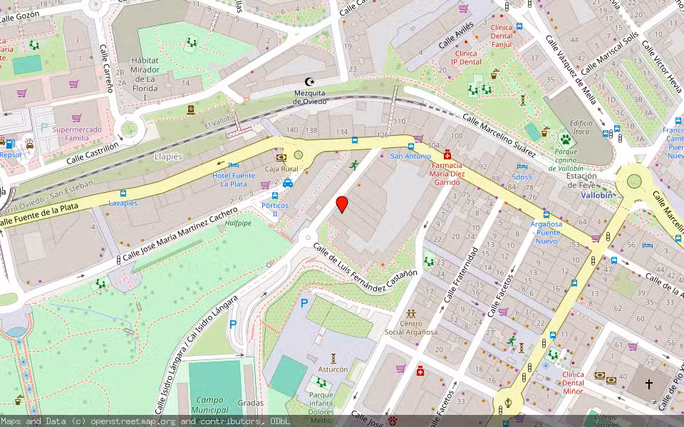 Mapa de Subasta Inmueble (Vivienda) en Oviedo, Asturias