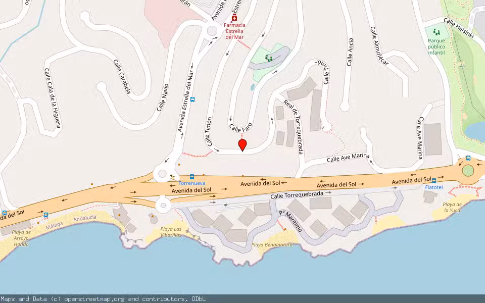 Mapa de Subasta Inmueble (Garaje) en Benalmadena, Málaga