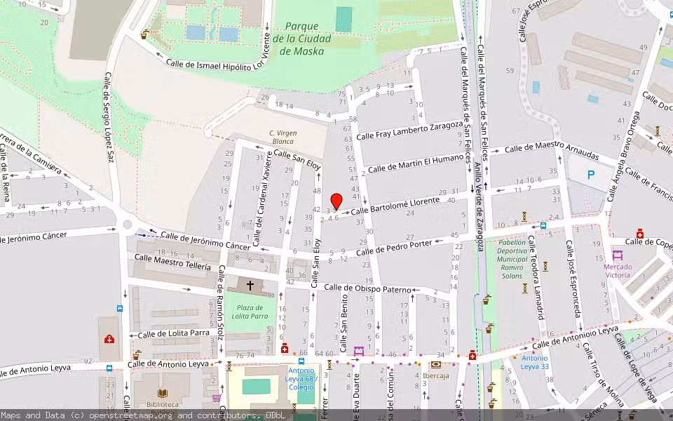 Mapa de Subasta Inmueble (Vivienda) en Zaragoza