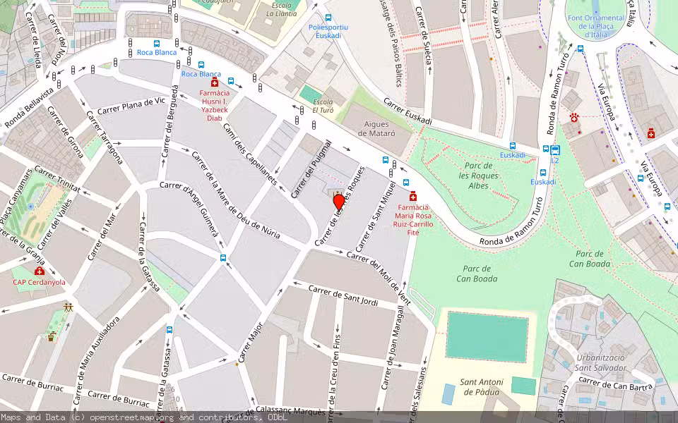 Mapa de Subasta Inmueble (Vivienda) en Mataró, Barcelona